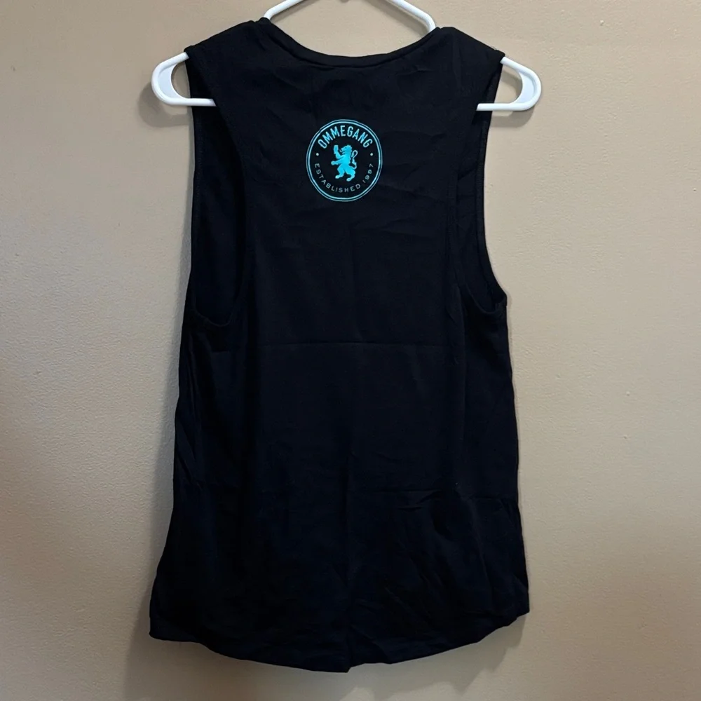 Ommegang Brewery Black Neon Rainbows Tank Top - Picture 3 of 4